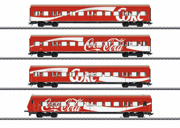 Märklin 43890 H0 Personenwagen Set S-Bahn mit Coca-Cola® Reklame