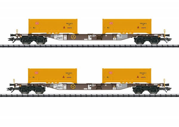 TRIX 24138 H0 Containertragwagen-Set Erdaushub Stuttgart 21