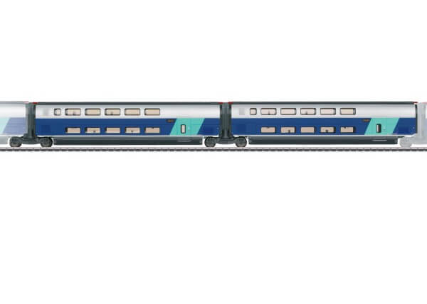 Märklin Spur H0 43433 Ergänzungswagen-Set 2 zum TGV Euroduplex SNC