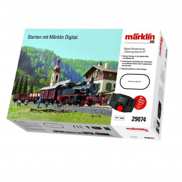 Märklin 29074 Digital-Startpackung Güterzug + Tenderlokomotive BR 74
