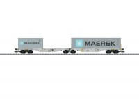 Doppel-Containertragwagen Bauart Sggrss 80 MAERSK
