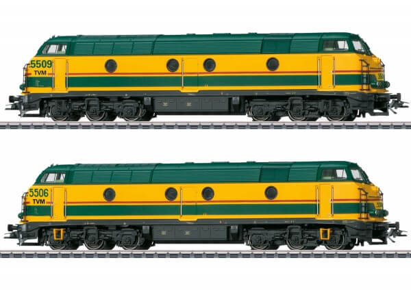 Märklin H0 37602 Diesellokomotive Serie 55 in Doppeltraktion der SNCB/NMBS