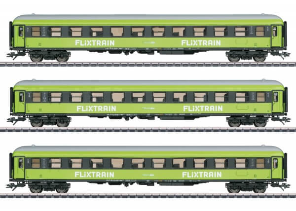 Märklin H0 42955 Schnellzugwagen-Set 2. Klasse Bauart Bmmdz 264.4F und 264.4 Flixtrain 