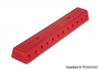 Verteilerleiste rot für 2,5 mm Rundstecker mit Schrauben 2 Stück