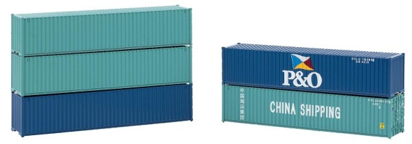 Faller 182151 5er-Set 40' Container 