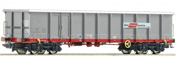 Roco 76906 H0 Offener Güterwagen Bauart Eanos in silber roter Farbe der Rail Cargo Austria