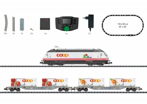 Minitrix 11157 Spur N Digital-Startpackung schweizer Güterzug Re 460 SOUND