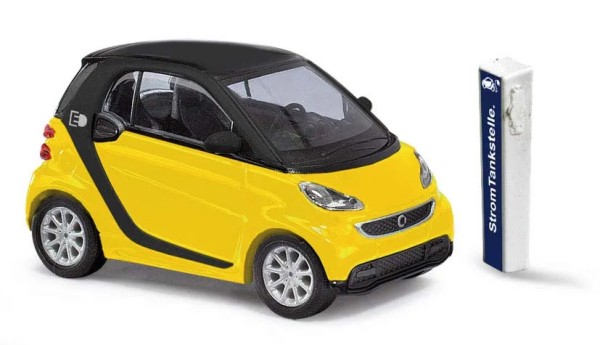 Busch 46224 Smart Fortwo Coupe Electric drive Gelb