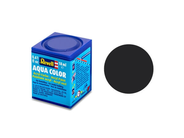 Revell 36106 Aqua Color Teerschwarz matt 18 ml 