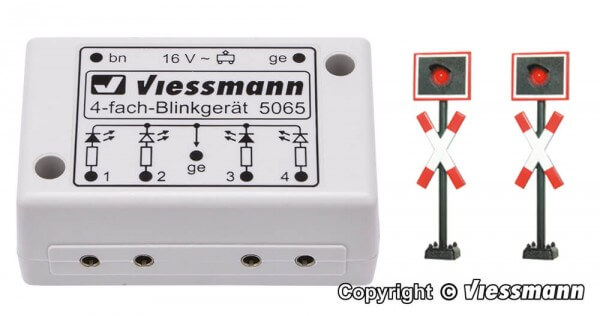 Viessmann 5801 N Andreaskreuze 2 Stück Blinkelektronik