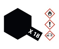 X-18 Schwarz, Acryl, seidenmatt, 23 ml