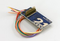 Adapterplatine 21MTC für 8 verstärkte Ausgänge, Lötkontakten und angelöteten Kabeln