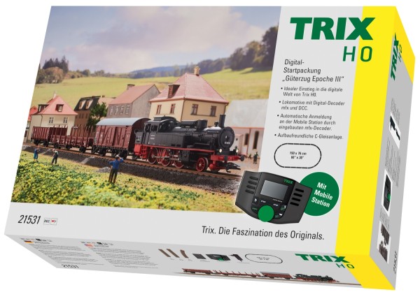 TRIX 21531 Digital-Startpackung Güterzug Epoche III 
