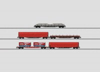 Güterwagen-Set Rs, Res, Rils, Sgns