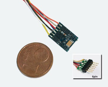 ESU 54684 LokPilot micro V4.0, DCC, 6-pol. NEM 651 mit Kabel