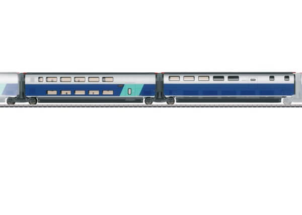 Märklin Spur H0 43443 Ergänzungswagen-Set 3 zum TGV Euroduplex SNCF