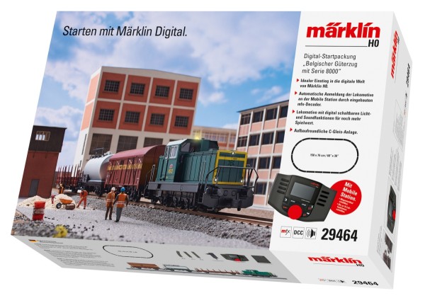 Märklin 29464 Digital-Startpackung Belgischer Güterzug mit Serie 8000