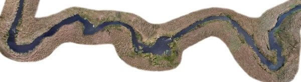 Auhagen 76965 Flusslauf mit Wasserfläche