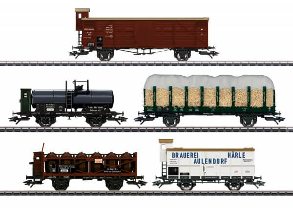 Märklin 45175 H0 Güterwagen-Set 175 Jahre Eisenbahn in Württemberg