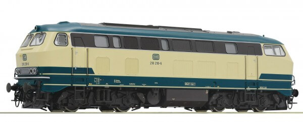 Roco 73727 H0 DCC SOUND Diesellokomotive BR 218 218-6 der DB ozeanblau beige