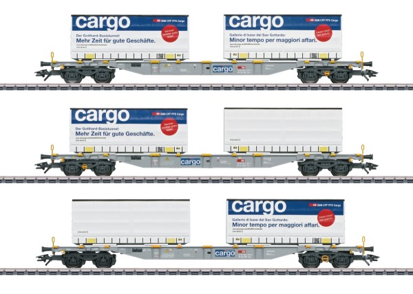 Märklin 47463 Containertragwagen-Set SBB Cargo