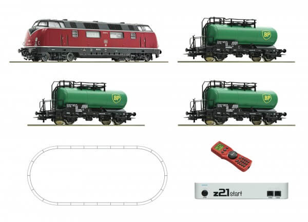Roco 51290 Digital z21®start Set: Diesellokomotive BR 220 mit Kesselwagenzug