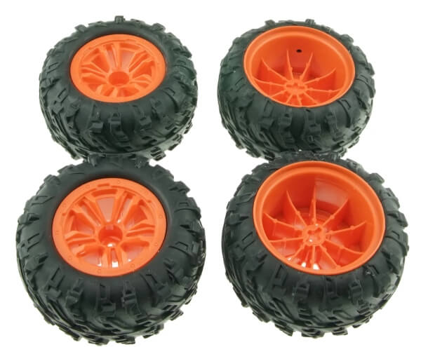 drive & fly Models 7600 Reifen orange (4) zu 3158 FunRacer