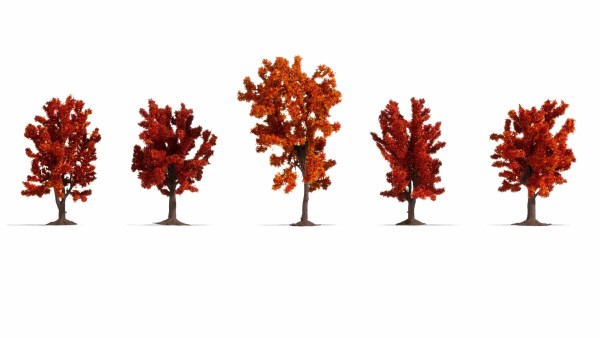 NOCH 25625 Herbstbäume 5 Stück 8-10 cm hoch