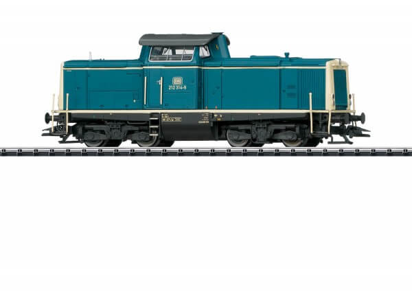 TRIX 22827 H0 Sound Diesellokomotive Baureihe 212 in ozeanblau/elfenbein