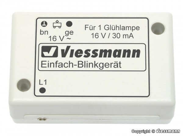 Viessmann 5035 Einfach-Blinkelektronik blauer Glühlampe