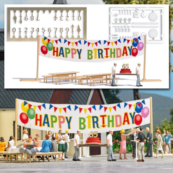 Busch 6565 Happy Birthday Action Set