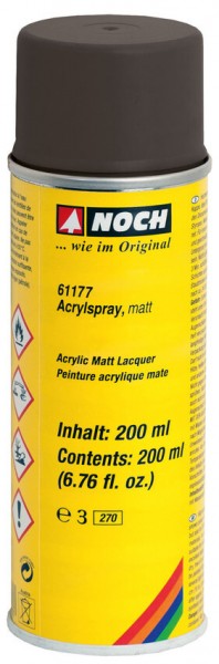 NOCH 61177 Acrylspray, matt, schwarz