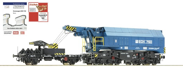 Roco 79037 H0 Digital-Eisenbahndrehkran EDK 750 DR Wechselstrom