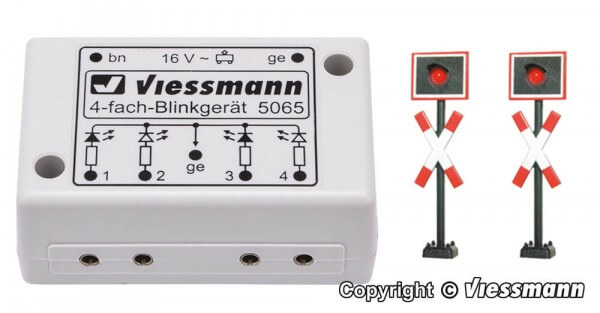 Viessmann 5060 H0 Andreaskreuze Blinkelektronik 2 Stück