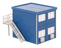 4 Baucontainer blau
