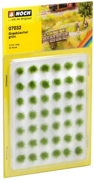 Noch 07032 Grasbüschel Mini-Set grün 6 mm