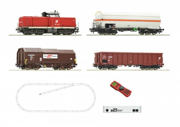 z21 start Digitalset: Diesellokomotive Rh 2048 mit Güterzug der ÖBB Roco 51322