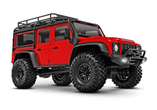 TRAXXAS® 97054-1RED TRX-4M Land Rover Defender, rot, RTR, 4WD inkl. Akku und Lader 1/18