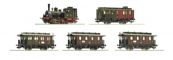 Roco 61476 H0 Jahreszug 2019 Dampflokomotive preußische T3 mit Personenzug