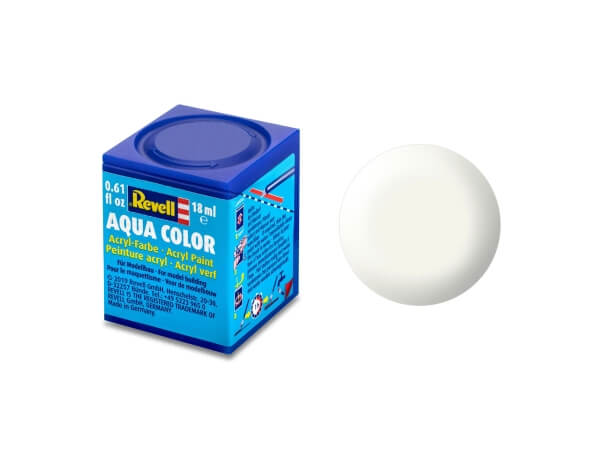 Revell 36301 Aqua Color Weiß seidenmatt 18 ml