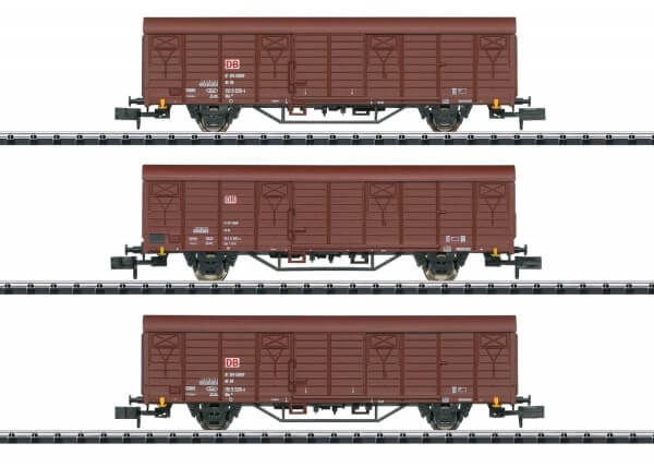 Minitrix 18901 N Güterwagen-Set Bauart Gbs 258 der DB AG