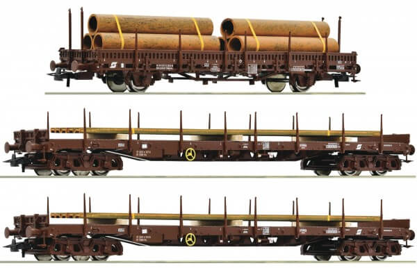 3-teiliges Stahlzug Set der ÖBB Roco 76053
