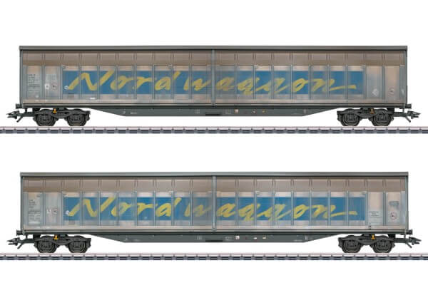 Märklin Spur H0 48065 Schiebewandwagen Set Transwaggon