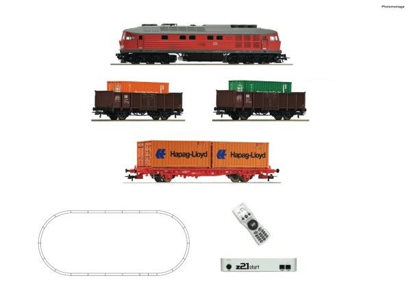 Roco 5110003 z21 start Digitalset Diesellokomotive BR 232 mit Güterzug DB AG