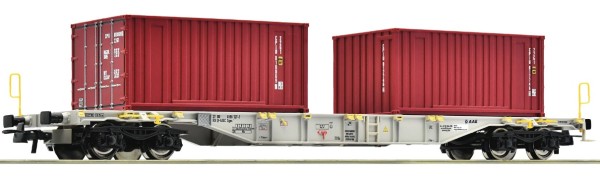 Roco 77345 Containertragwagen Sgns AAE