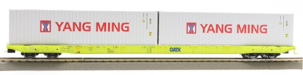 Igra Modelle H0 96010053 Containertragwagen Sggnss GATX Yang Ming