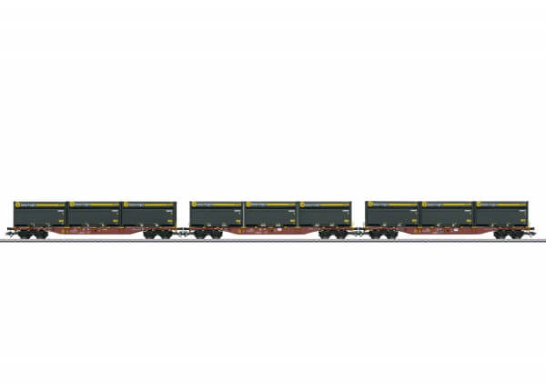 Märklin 47091 Drei vierachsige Container-Tragwagen Bauart Sgns