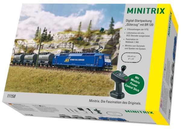 Trix Minitrix 11158 Digital-Startpackung Güterzug Baureihe 120 